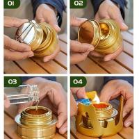 Estufa de Alcohol Portátil para Exteriores Ajustable para Acampar, Picnic, Barbacoa y Pesca - details 1