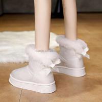 Nuevo Botas cortas de invierno de felpa de gamuza de imitación para mujer, zapatos de marca con diseño de zapatos, alta calidad, nieve, precio bajo, 2025 - details 7