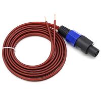 Cable de altavoz Speakon de 2 uds, Cable de extremo abierto, Cable de altavoz Speakon a altavoz, Cable de conexión de amplificador de Audio - details 1