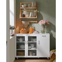 Aparador Cocina Cómoda Armario de Almacenamiento Buffet de Cocina L90 x D40 x H148cm ES - details 2