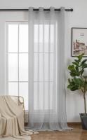 Cortinas de lino poliéster decoradas con líneas vertil.140x260cm, decoración del hogar y la oficina. - details 2