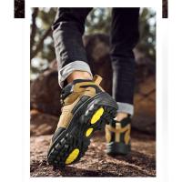 Par de zapatos de senderismo para hombre y mujer, botas de Trekking para escalada de montaña, botines antideslizantes para trabajo al aire libre - details 14