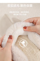 Zapatos de algodón versión coreana de las mujeres de invierno zapatillas de algodón de gamuza casa otoño e invierno pareja pelo grueso zapatillas antideslizantes transpirables pisando mierda - details 7