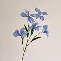 Nueva flor de orquídea Artificial de seda DIY 75cm flor de simulación colores vivos flores falsas rama centro de mesa de boda - details 12