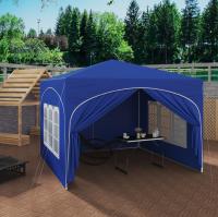 Gazebo plegable de 3x3m, con 4 paredes laterales, tienda de campaña de fiesta regulable en altura - Azul - details 2
