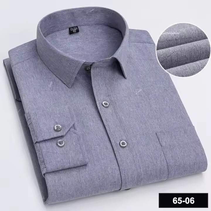 Camisa de manga larga estampada para hombre, cómoda y ajustada, para negocios, Social, Formal, oficina, banquete, adecuada para primavera y otoño, novedad de 2024 - 1