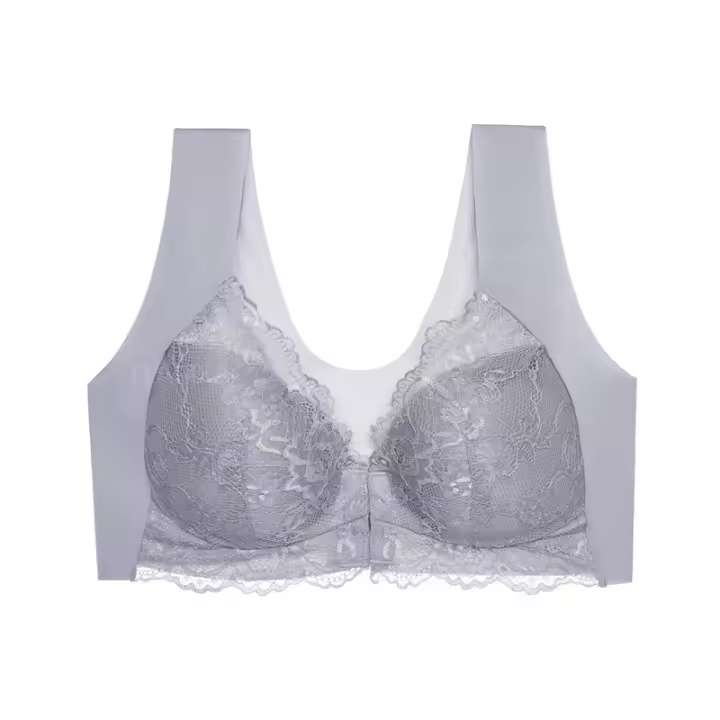 Sujetador Push Up de Tamaño Grande para Mujer Bralette Invisible sin Espalda, Encaje Sexy, Sin Aros, Busto Grande, Moda de Lencería - 1
