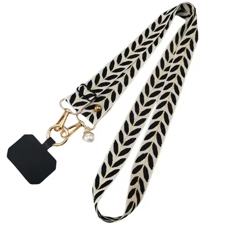 Cordón largo ajustable para teléfono móvil, cordón cruzado para tarjetas, Clip para colgar, cordón colgante de perlas, adornos, cordón antipérdida - 1