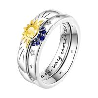 Anillo de estrella, Luna y sol para mujer, romántico, compromiso de boda, elegante, temperamento, accesorios de joyería, regalo de aniversario - details 2