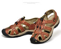 Sandalias de verano para hombre, nuevas sandalias de cuero genuino, zapatos de cuero transpirables para hombre, sandalias de playa, sandalias suaves de marca para exteriores para hombre, sandalias romanas - details 24