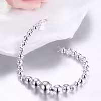 -pulsera de para mujer, cuentas de Buda, tamaño degradado, joyería de compromiso, regalo de boda - details 2