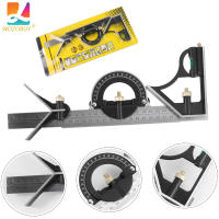 Regla Angulosa Cuadrada de Acero Inoxidable Herramientas de Medición Móvil para Carpintería Conjunto Combinado Multifuncional - details 1