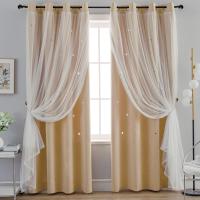 Cortinas de Dormitorio de Doble Capa Aislantes Térmicos Opaques con Ojales Protección UV,1 pieza - details 16