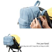 Soboba-mochila para mamá con estilo, bolso de viaje multifuncional grande de mezclilla para mujer, novedad de 2024 - details 3