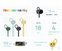 Huawei-Auriculares Freelace Lite con Bluetooth, audífonos deportivos intrauditivos con cancelación de ruido Azul - details 1
