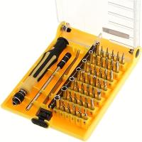 Kit de Herramientas de Reparación de Precisión Torx Magnético 45 en 1 con Pinzas y Extensión de Eje para Electrónica Teléfono Móvil PC Lapto - details 2