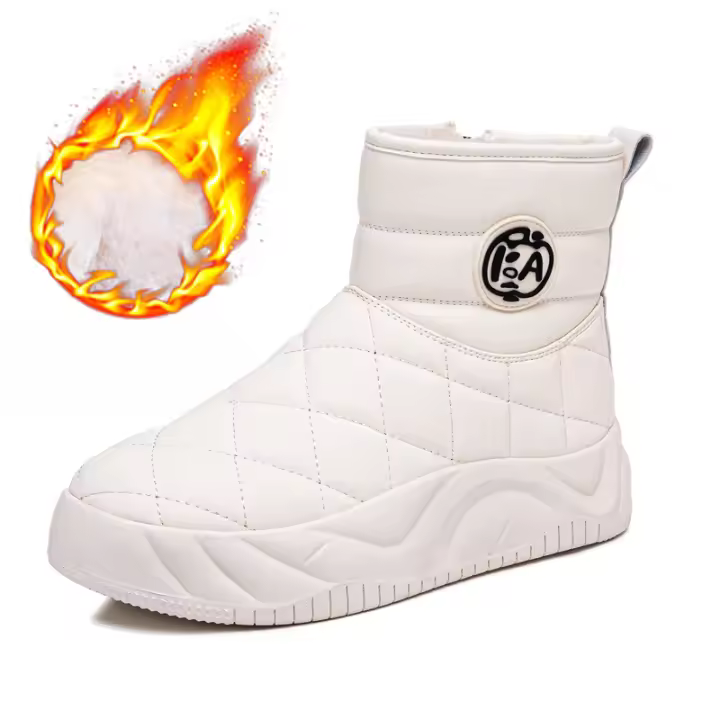 Invierno nueva moda terciopelo engrosado cálido uso exterior pan botas cortas - 1