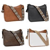 Bolso cruzado de hombro ancho para mujer de moda Bolso de mano retro grande multifuncional de cuero PU - details 7