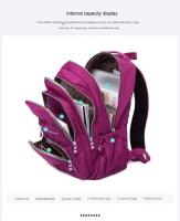 Tegaote-mochila escolar para estudiantes, morral de viaje para adolescentes y niños, bolsa de nailon impermeable para ordenador portátil, Unisex, 2024 - details 10
