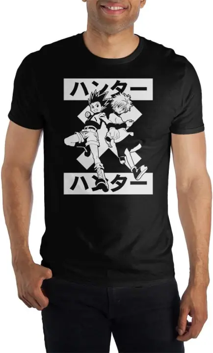 HxH-camiseta negra para hombre, camisa Hunter x Hunter - 1