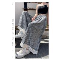 Pantalones Casuales de Encaje Estilo Completo de Pierna Ancha Culottes de Verano para Mujeres - details 33
