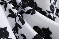 Vestido de fiesta elegante de media manga informal con estampado floral para mujer - details 33