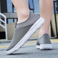 Zapatillas deportivas antideslizantes para hombre y mujer, zapatos transpirables para caminar, Tenis atlético, correr, gimnasio, viajes, trotar, color gris - details 8