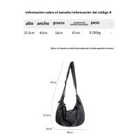 Bolsa de nailon bola de masa bolsa de gran capacidad bolsa de alta gama casual bolsa de mensajero simple versátil bolso de hombro de las mujeres - details 38