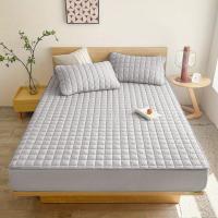 1 pza. Protector de colchón impermeable acolchado, funda de colchón de color liso suave y cómoda, sin almohada ni núcleo - details 12