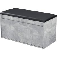 Banco Zapatero con Cajón Mueble Zapatero para 3 Pares de Calzado con Asiento Tapizado para Entrada Vestíbulo Dormitorio Aglomerado Polipiel 80 x 39 x 45 cm - details 21