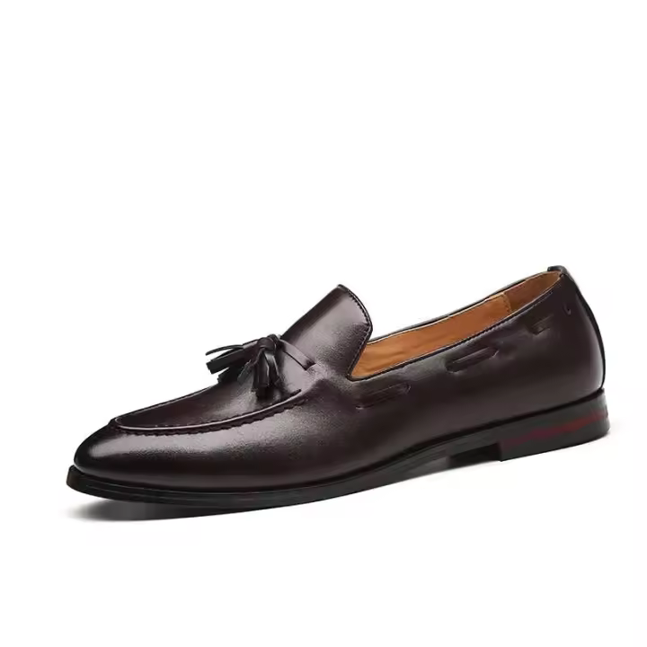Schuhe Herren Lujo Venta Caliente moda mocasines marca cuero mocasín vestido + Zapatos Zapatillas Hombre Zapatos - 1
