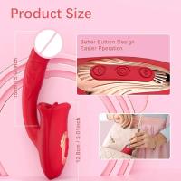 Leten-vibradores consoladores realistas para mujer, vibrador de punto G, lengua, lamiendo pezón, clítoris, estimulador de vibraciones, Juguetes sexuales para adultos 18 - details 5