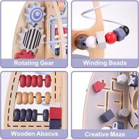 Cubo de actividades de madera espacial para bebé, juguetes Montessori para niño y niña de 1 año, regalos de cumpleaños - details 0