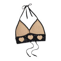 Top corto sin mangas con cuello en V, tops de diseñador con cordones, estilo bohemio, ideal para regalo de cumpleaños y vacaciones - details 4
