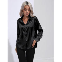 Camisa de satén para mujer, blusa de manga larga, nuevo estilo primavera/verano, ropa de mujer - details 77