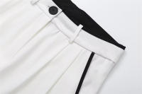 OUWU-Chaleco bloqueado de Color con borde negro, Top sin mangas, pantalones de pierna ancha, conjunto de temperamento de cintura alta, nuevo estilo de primavera - details 8