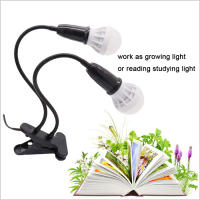 Lámpara de cultivo de plantas con Clip negro, espectro completo, cuello de cisne, lámpara de cultivo con Clip de 1 cabeza y 2 cabezas para plántulas, suculentas de lectura - details 12