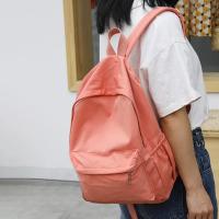 Mochila escolar impermeable de gran capacidad para mujer, mochila escolar con cremallera suave, Color sólido, mochila informal para adolescentes y niñas, suministro para estudiantes - details 5