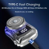 Afeitadora portátil para hombre, maquinilla de afeitar para coche, Mini afeitadoras de bolsillo, maquinilla de afeitar eléctrica recargable por Usb, resistente al agua, afeitadora en seco y húmedo para viaje a bordo - details 1