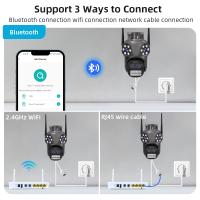 ICSEE Cámara IP WiFi para exteriores 6K HD 3 lentes 3 pantallas Cámara de seguridad PTZ Seguimiento automático Cámara de vigilancia del hogar Cámara de vigilancia de visión nocturna a todo color Soporte Onvif - details 14
