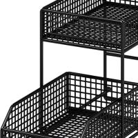 Estante de Almacenamiento de Cocina de 2 Niveles, Mueble Deslizante Multiusos para Electrodomésticos, Organizador de Baño con Cajones, Ahorro de Espacio - details 2