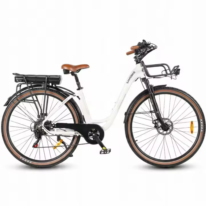 Samebike RS-A07 bicicleta eléctrica Hombre/Mujer 750W 80KM 13AH 35KM/H 28" blanca - 1