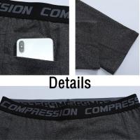 Leggings de Compresión con Bolsillo para Hombres Ropa Deportiva al Aire Libre para Fitness, Baloncesto, Jogging Ropa de Ciclismo - details 1