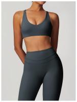 Sujetador de Yoga para Mujer de Nylon Sexy Cruz Transpirable para Gimnasio Top de Primavera/Verano - details 19
