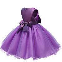 Elegante Vestido de Princesa para Niñas Talla de Flor Elegante Grandes Lazos - details 20