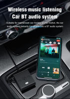 Receptor de Audio con Bluetooth 5,4 para coche, adaptador de música estéreo HiFi AUX de 3,5mm, compatible con reproducción de disco en U USB, con micrófono para altavoz con cable - details 4