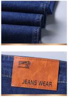 Nuevo clásico jeans stretch, hombres, negro y azul, casual slim jeans, moda, negocios, pierna recta, desgaste, pantalones - details 18