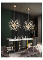 Candelabro rojo de red, lámpara de cristal minimalista moderna para dormitorio, iluminación de lujo para sala de estar y comedor, tienda de ropa - details 6