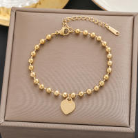 Pulsera de Moda de Titanio Dorado de 18k Regalo de Cumpleaños Perfecto para Mujeres No se Desvanece - details 0