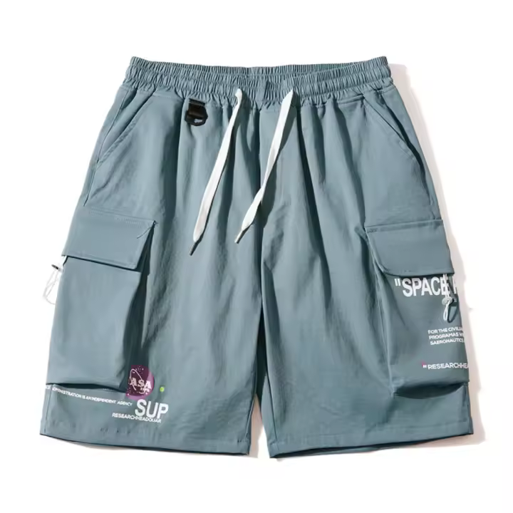 Pantalones Cargo para Hombres Secado Rápido, Estilo Casual, Múltiples Bolsillos, Material de Poliéster, Para Primavera/Verano - 1